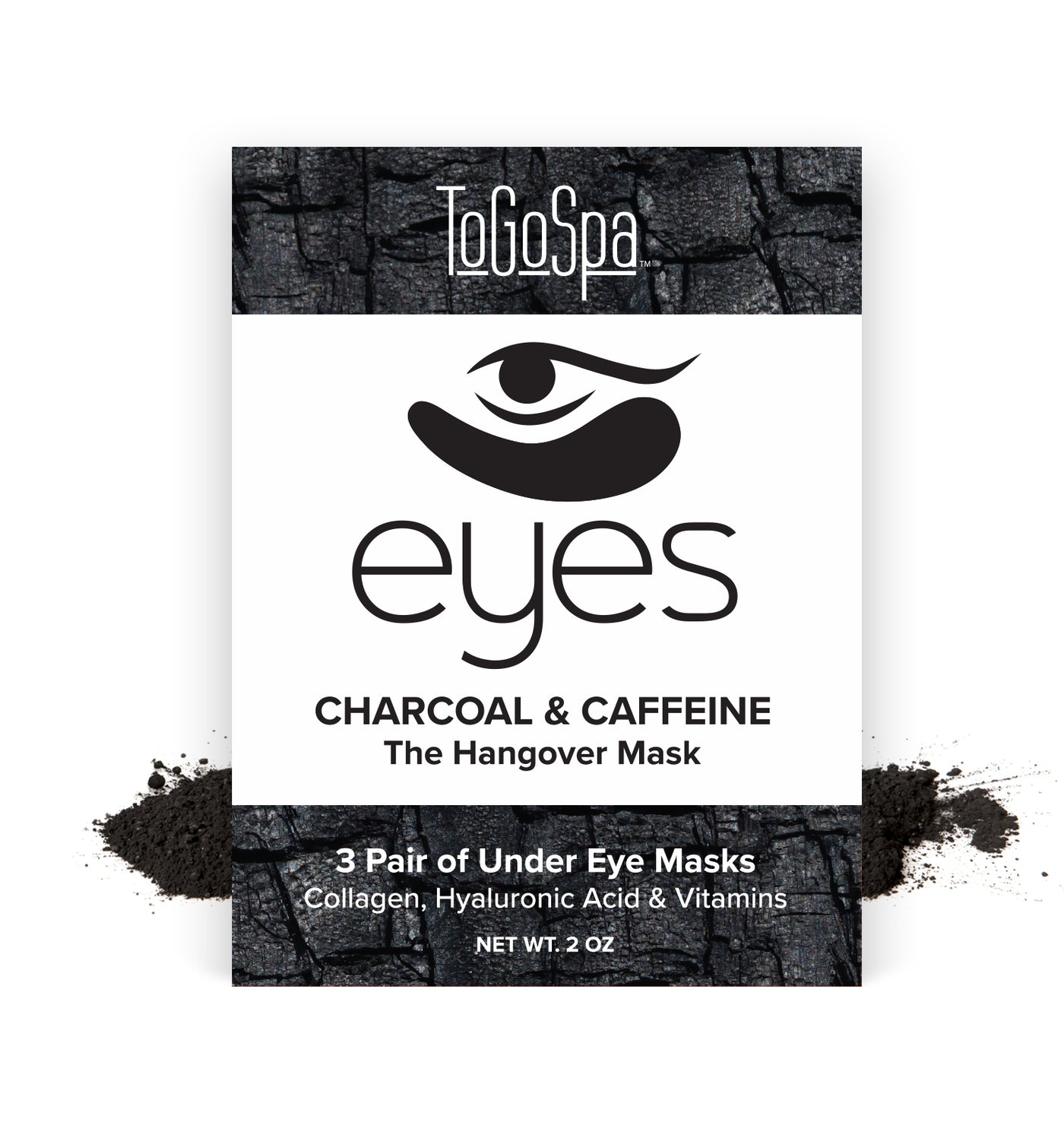 ToGoSpa Charcoal Caffeine EYES mask