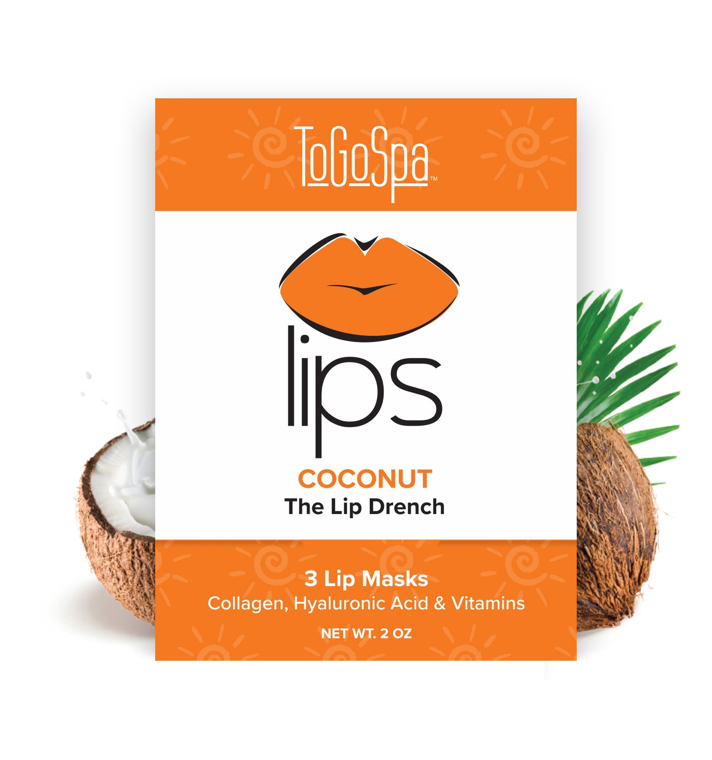 ToGoSpa Coconut LIPS Lip Mask 3 pair