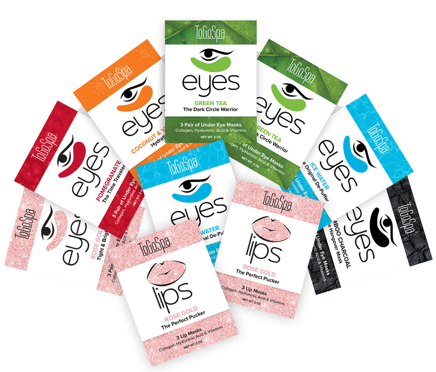 ToGoSpa eye Masks Sampler Packs