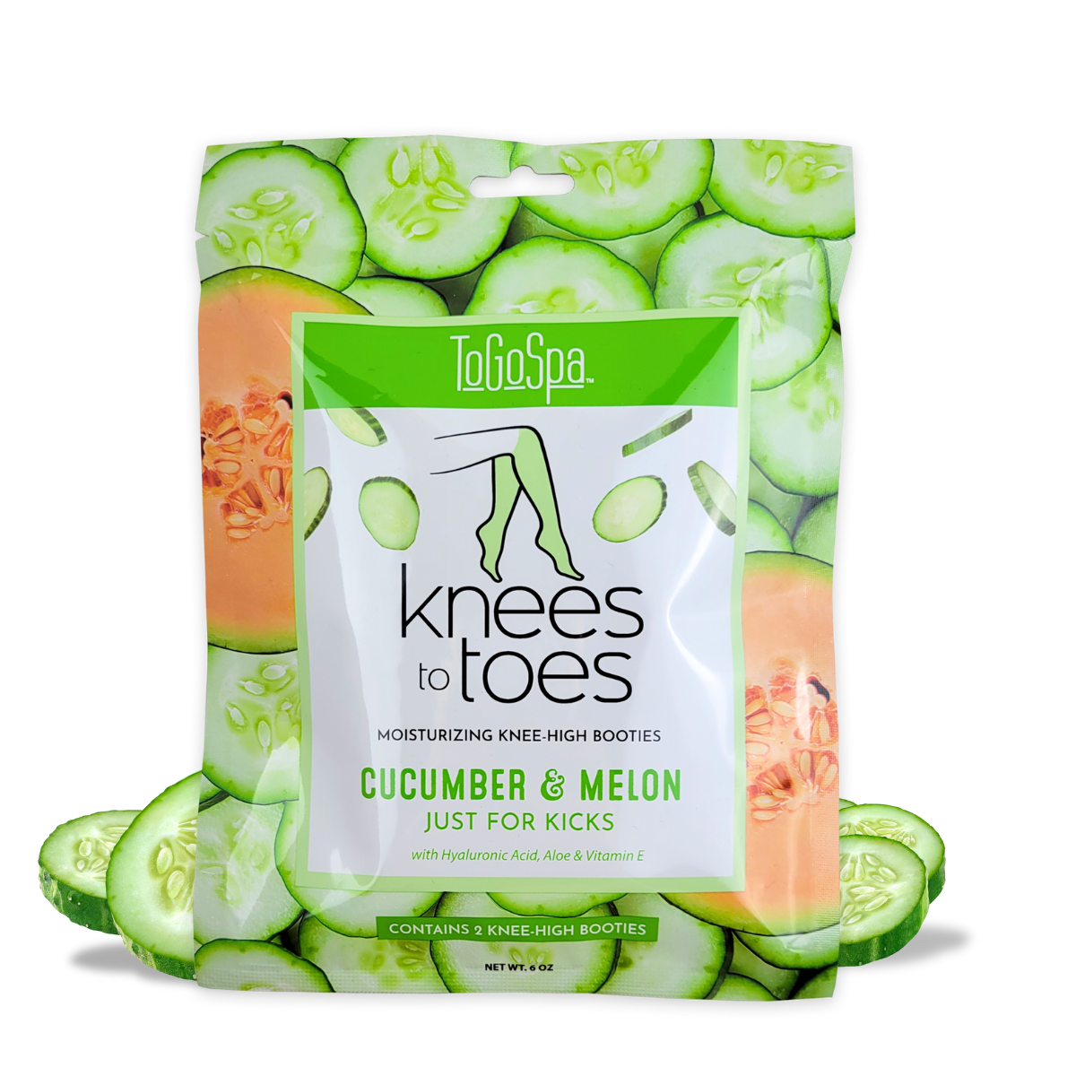 ToGoSpa knees to toes moisturizing high booties Cucumber & melon Leg mask