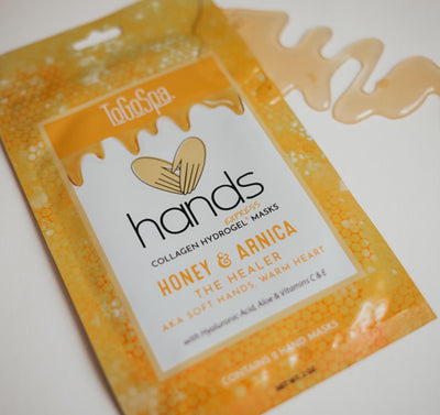 ToGoSpa Hands Collagen hydrogel express masks honey & arnica hand masks 